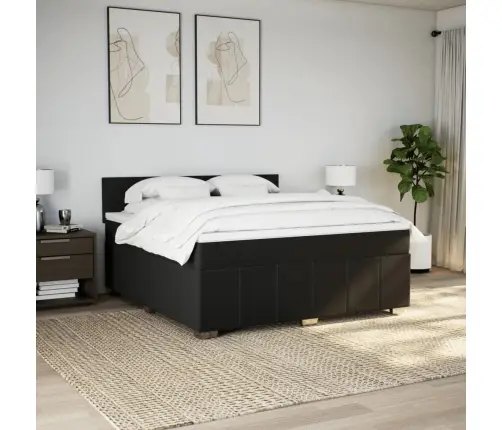 Kontinentaalvoodi Madratsiga, Must, 180X200 cm Kangas