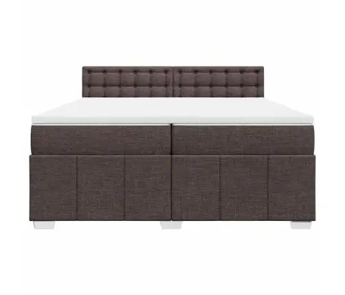 Kontinentaalvoodi Madratsiga, Tumepruun, 200X200 cm Kangas