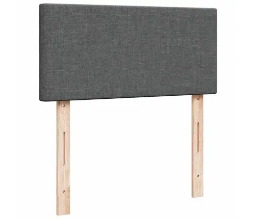 Lova Su Spyruoklėmis Ir Čiužiniu, Tamsiai Pilka, 80X200 Cm