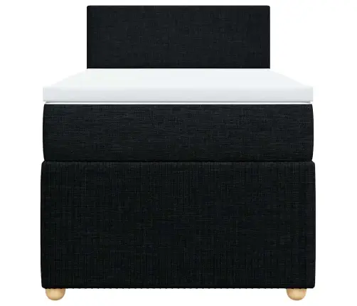 Kontinentaalvoodi Madratsiga, Must, 80X200 cm Kangas