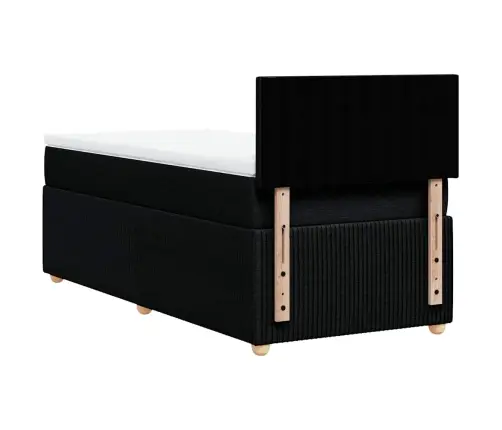 Kontinentaalvoodi Madratsiga, Must, 80X200 cm Kangas