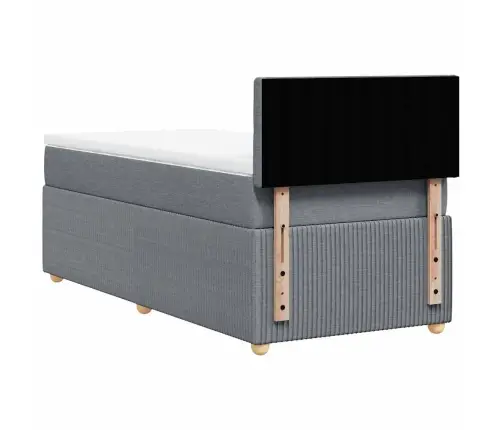 Kontinentaalvoodi Madratsiga, Helehall, 80X200 cm Kangas