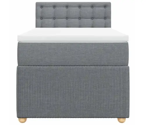 Kontinentaalvoodi Madratsiga, Helehall, 90X190 cm Kangas