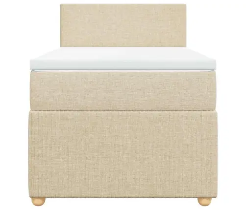 Kontinentaalvoodi Madratsiga, Kreemjas, 100X200 cm Kangas