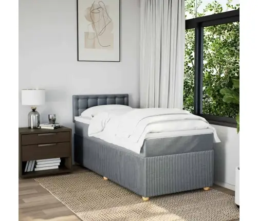 Kontinentaalvoodi Madratsiga, Helehall, 100X200 cm Kangas