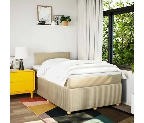 Kontinentaalvoodi Madratsi, Kreemjas, 120X190 cm Kangas