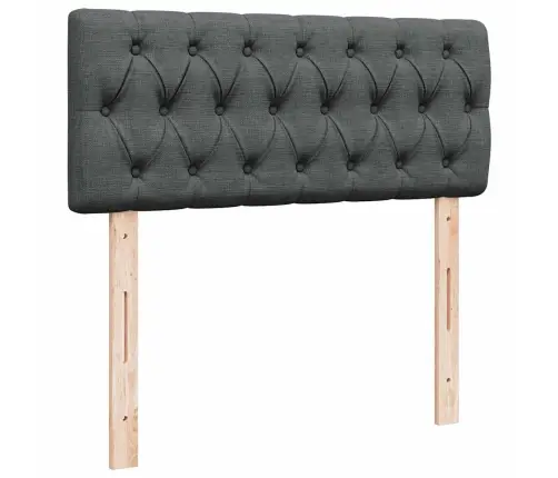 Atsperu Gulta Ar Matraci, Tumši Pelēka Audums, 120X190 Cm Vidaxl