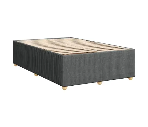 Atsperu Gulta Ar Matraci, Tumši Pelēka Audums, 120X190 Cm Vidaxl