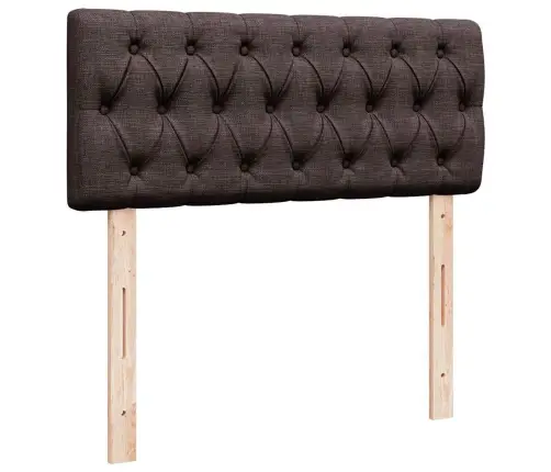 Atsperu Gulta Ar Matraci, Tumši Brūns Audums, 120X190 Cm Vidaxl