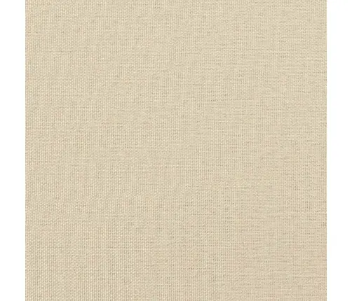 Atsperu Gulta Ar Matraci, Krēmkrāsas Audums, 120X190 Cm Vidaxl