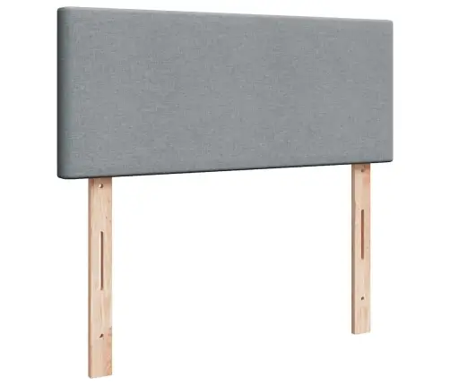 Lova Su Spyruoklėmis Ir Čiužiniu, Pilka, 120X200cm Audinys