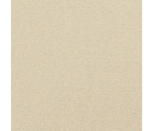 Atsperu Gultas Rāmis Ar Matraci, Krēmkrāsas, 120X200 Cm, Audums Vidaxl