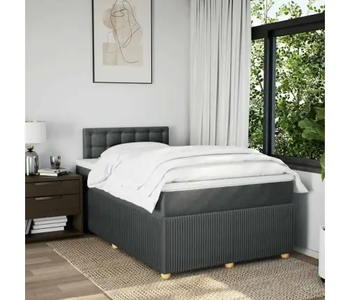 Kontinentaalvoodi Madratsiga, Tumehall, 120X200 cm Kangas