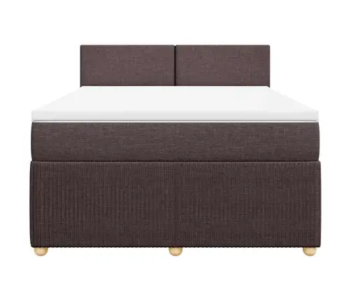 Kontinentaalvoodi Madratsiga, Tumepruun, 140X190 cm Kangas