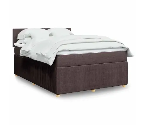 Kontinentaalvoodi Madratsiga, Tumepruun, 140X190 cm Kangas