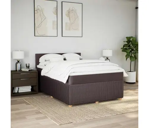 Kontinentaalvoodi Madratsiga, Tumepruun, 140X190 cm Kangas