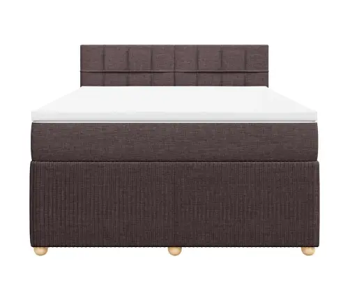 Kontinentaalvoodi Madratsiga, Tumepruun, 140X190 cm Kangas