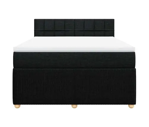 Kontinentaalvoodi Madratsiga, Must, 140X200 cm Kangas