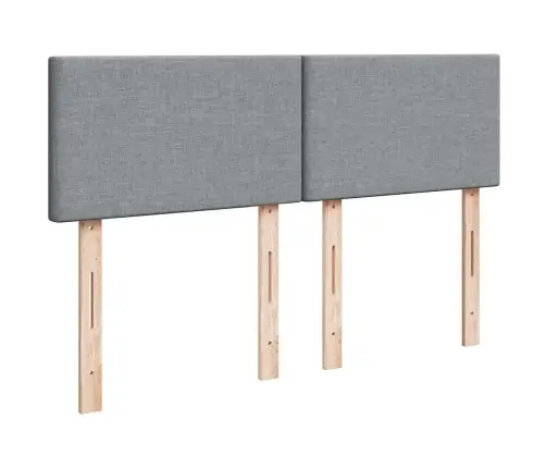 Lova Su Spyruoklėmis Ir Čiužiniu, Pilka, 160X200cm Audinys