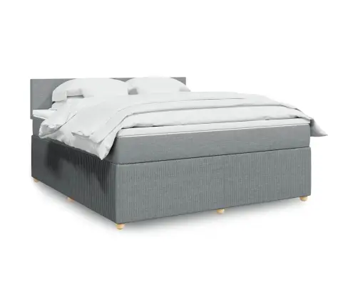 Kontinentaalvoodi Madratsiga, Helehall, 180X200 cm Kangas