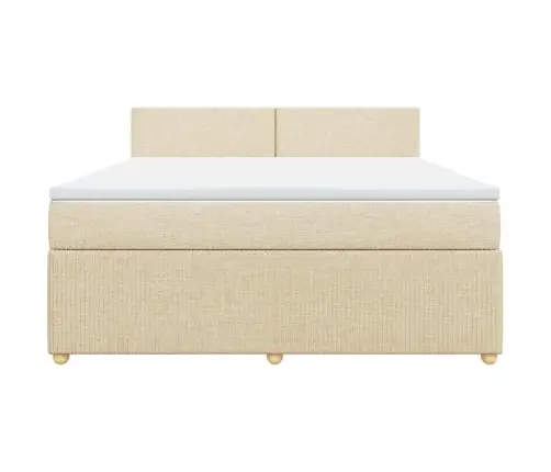 Kontinentaalvoodi Madratsiga, Kreemjas, 180X200 cm Kangas