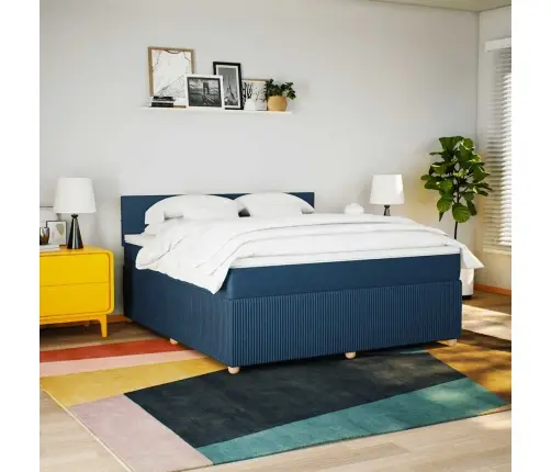 Kontinentaalvoodi Madratsiga, Sinine, 180X200 cm Kangas