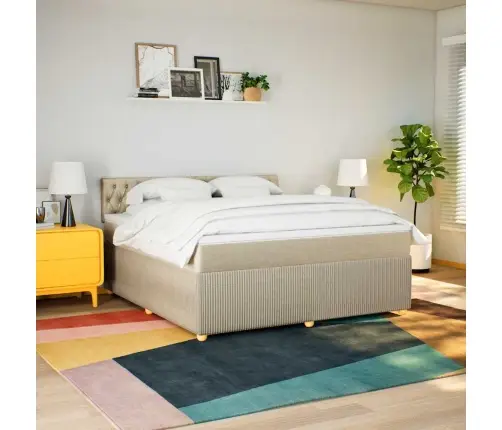 Kontinentaalvoodi Madratsiga, Kreemjas, 180X200 cm Kangas