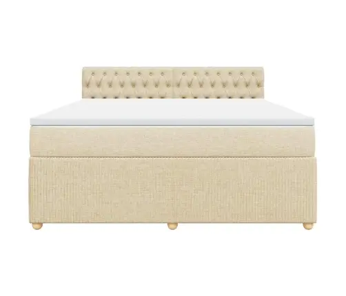 Kontinentaalvoodi Madratsiga, Kreemjas, 180X200 cm Kangas