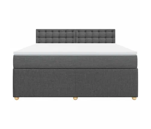 Kontinentaalvoodi Madratsiga, Tumehall, 180X200 cm Kangas