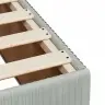 Atsperu Gulta Ar Matraci, Gaiši Pelēka Samts, 80X200 Cm Vidaxl
