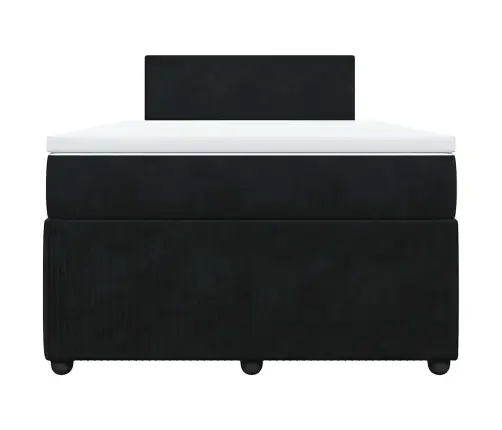 Kontinentaalvoodi Madratsi, Must, 120X190 cm Samet