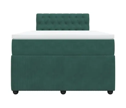 Kontinentaalvoodi Madratsiga, Tumeroheline, 120 X 190 cm Samet