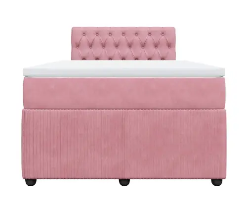 Kontinentaalvoodi Madratsiga, Roosa, 120X200 cm Samet