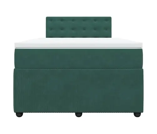 Kontinentaalvoodi Madratsiga, Tumeroheline, 120X200 cm Samet Kontinentaalvoodi Madratsiga, Tumeroheline, 120X200 cm Samet