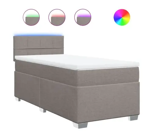 Kontinentaalvoodi Madratsiga, Pruunikashall, 90X190 cm Kangas