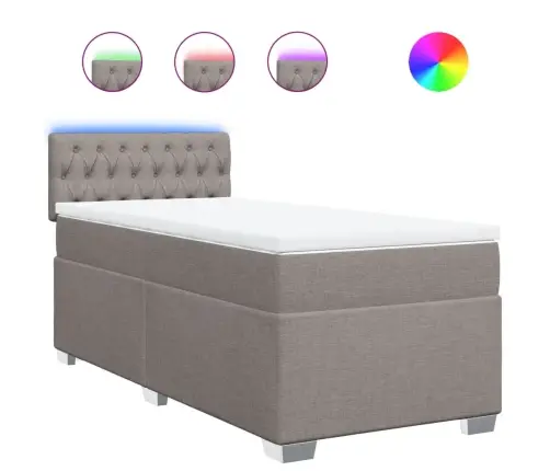 Kontinentaalvoodi Madratsiga, Pruunikashall, 90X190 cm Kangas