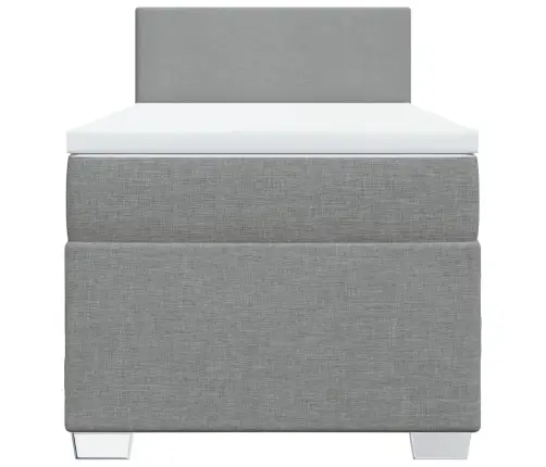 Kontinentaalvoodi Madratsiga, Helehall, 100X200 cm Kangas