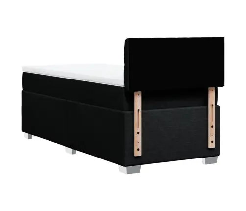 Kontinentaalvoodi Madratsiga, Must, 100X200 cm Kangas