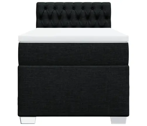 Kontinentaalvoodi Madratsiga, Must, 100X200 cm Kangas