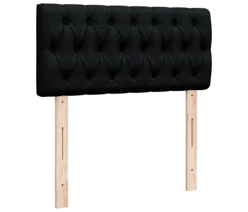 Kontinentaalvoodi Madratsiga, Must, 100X200 cm Kangas