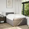 Lova Su Spyruoklėmis Ir Čiužiniu, Taupe, 120X190cm Audinys