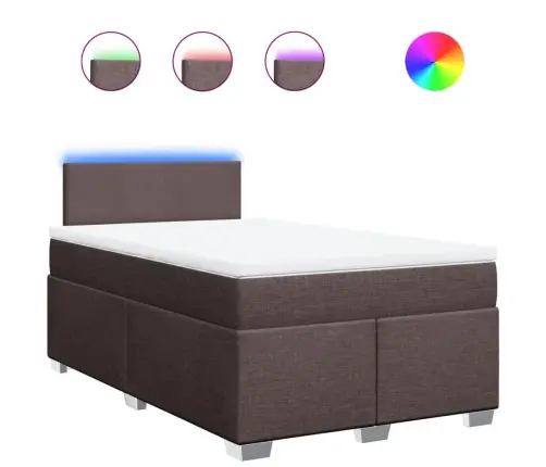 Kontinentaalvoodi Madratsiga, Tumepruun, 120X200 cm Kangas