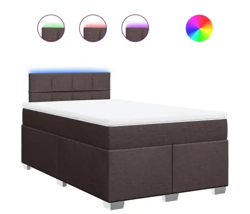 Kontinentaalvoodi Madratsiga, Tumepruun, 120X200 cm Kangas