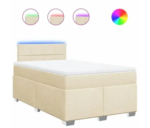 Kontinentaalvoodi Madratsiga, Kreemjas, 120X200 cm Kangas