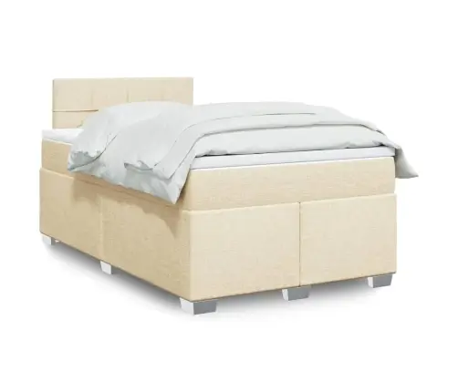 Kontinentaalvoodi Madratsiga, Kreemjas, 120X200 cm Kangas