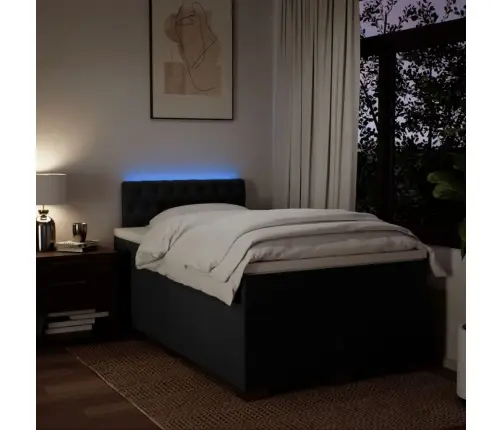 Kontinentaalvoodi Madratsiga, Must, 120X200 cm Kangas