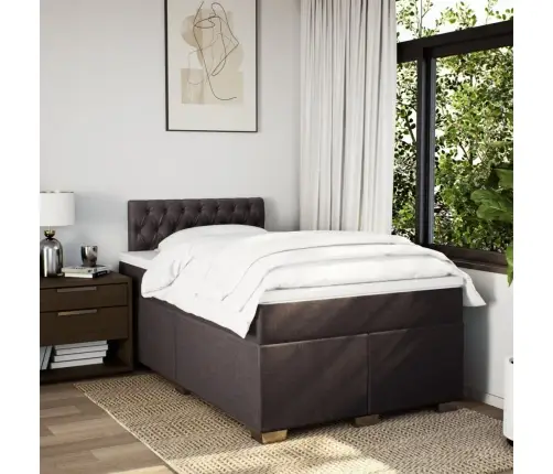 Kontinentaalvoodi Madratsiga, Tumepruun, 120X200 cm Kangas