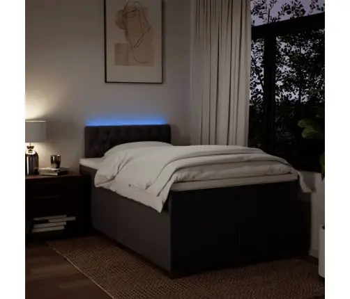 Kontinentaalvoodi Madratsiga, Tumepruun, 120X200 cm Kangas