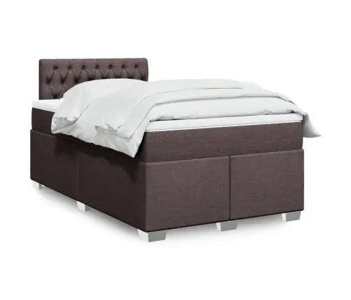 Kontinentaalvoodi Madratsiga, Tumepruun, 120X200 cm Kangas