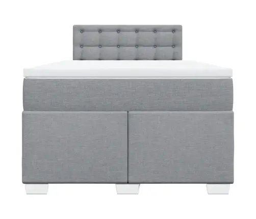 Kontinentaalvoodi Madratsiga, Helehall, 120X200 cm Kangas